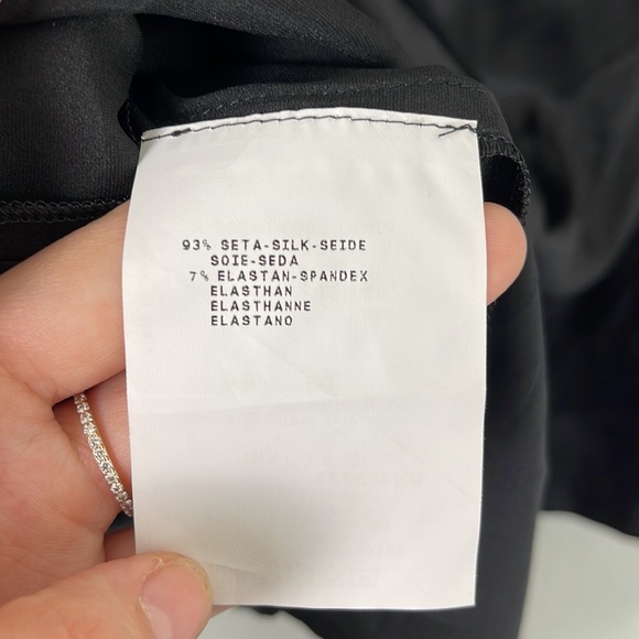 Armani Collezioni White Label Black Silk Tank - Picture 9 of 9